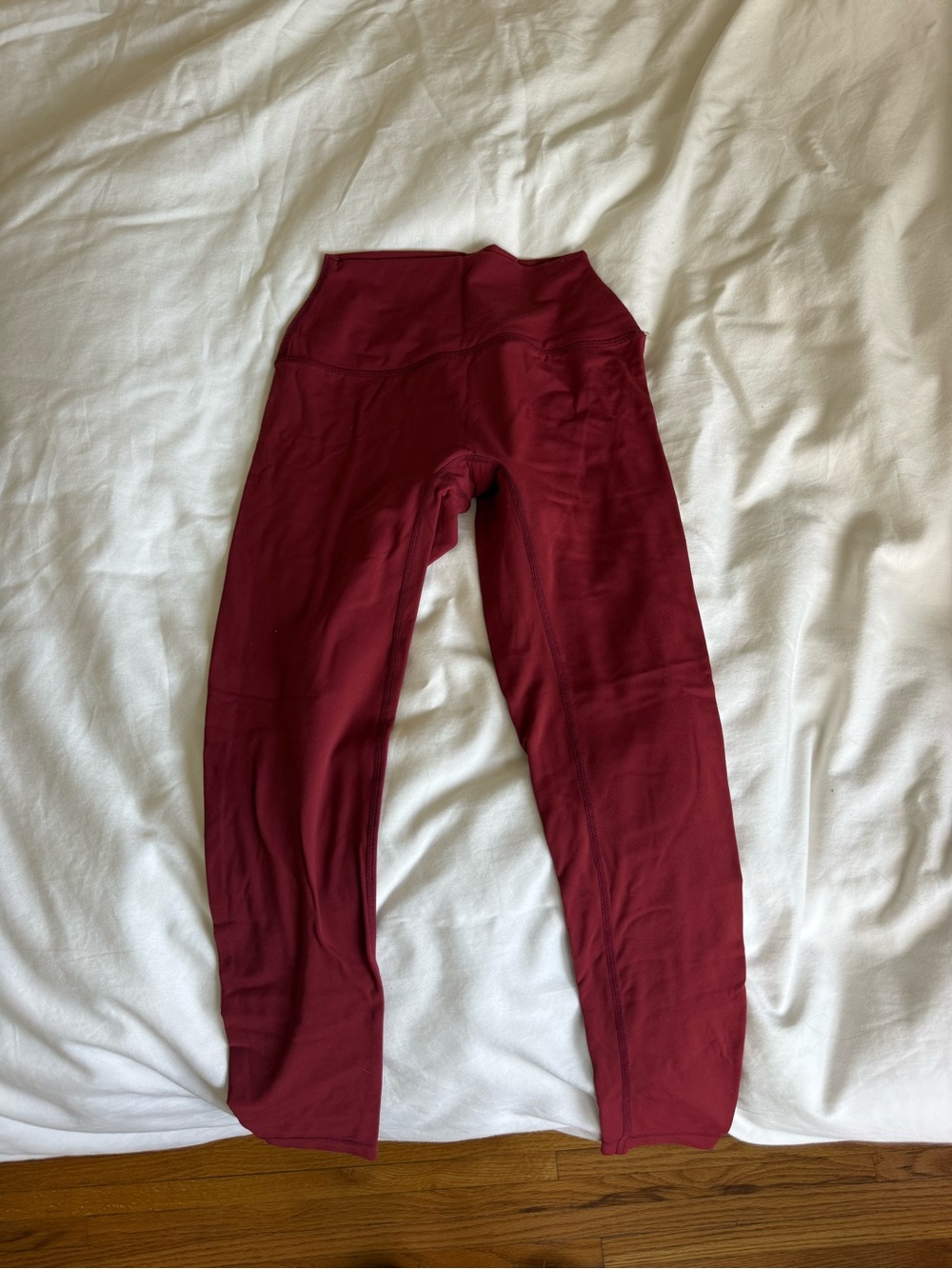SET High-Waist Stretch Leggings - Burgundy